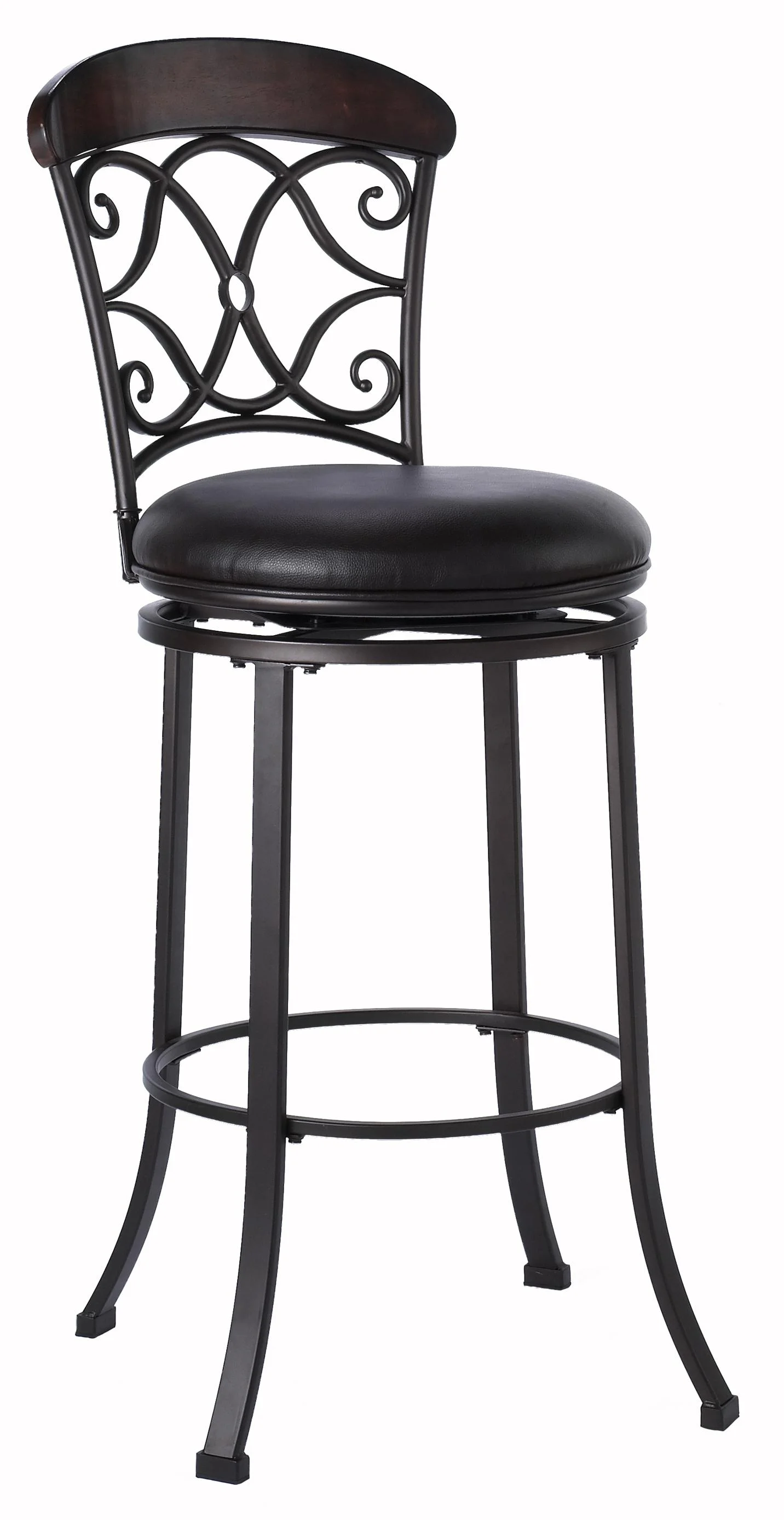 Hillsdale Bar Stools 63507 Bar Height Swivel Stool with Upholstered